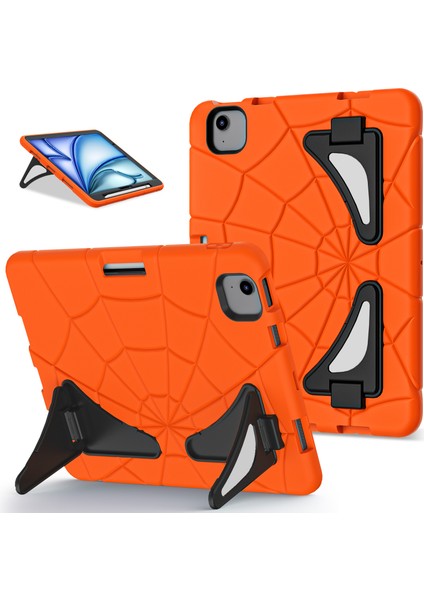 Forestl Digital iPad Air 11 (2024) Stand Case Silikon Pc Turuncu Tablet Kılıfı (Yurt Dışından)