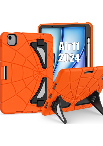 Forestl Digital iPad Air 11 (2024) Stand Case Silikon Pc Turuncu Tablet Kılıfı (Yurt Dışından)