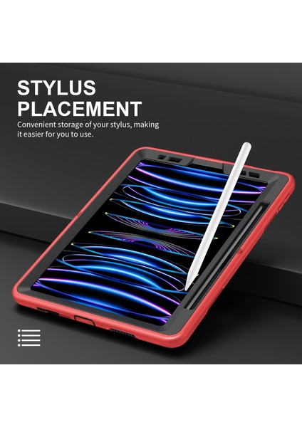 stand iPad Air (2020 2022) Pc TpuEkran Koruyuculu Kalem Yuvası Omuz Askısı Tablet Kılıfı (Yurt Dışından) modelleri