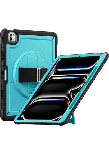 iPad Pro 13 (2024) Pc Tpu Isı Dağılımı Dönen stand Tablet Kılıfı (Yurt Dışından)