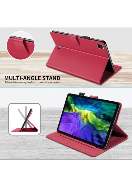iPad Pro 11 (2020 2021 2022) Standlı Kart Tutucu Karikatür Hayvan Desenli Deri Tablet Kılıfı (Yurt Dışından) modelleri