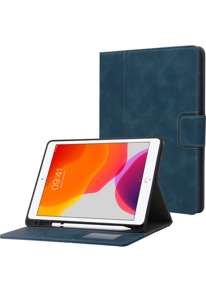 iPad 9.7 Inç (2017 2018) Pu Deri Cüzdan Standı Kalem Yuvalı Manyetik Koruyucu Tablet Kılıfı (Yurt Dışından)