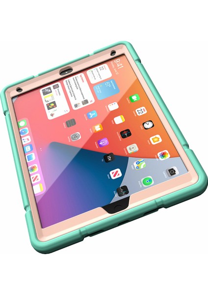 iPad 10.2 (2019 2020 2021) Standı Ağır Hizmet Tpu Pc Kaymaz Nane i Tablet Kılıfı (Yurt Dışından)