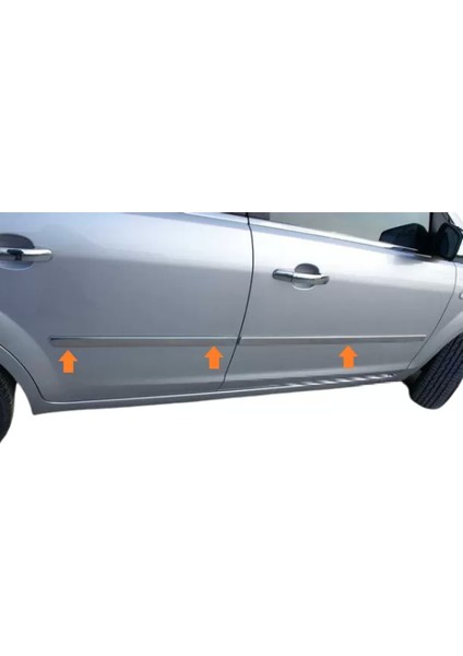 Yan Kapı Çıtası Krom 4 Parça C Max Mpv 2003-2010 Arası Modeller Için