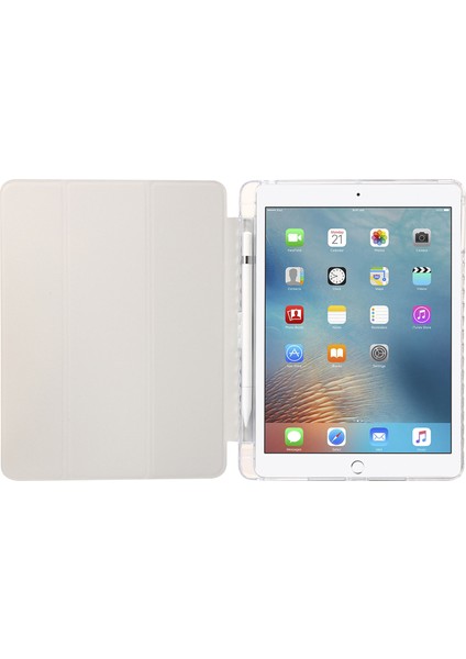 iPad Air (2013) AIR 2 ipad 9.7 Inç (2017 2018) Üç Katlı Standlı Pu Deri Akrilik Tablet Kılıfı (Yurt Dışından) fiyatları