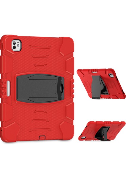 iPad Pro 13 (2024) Stand Case Pc Silikon yi Önleyici Tablet Kılıfı (Yurt Dışından)