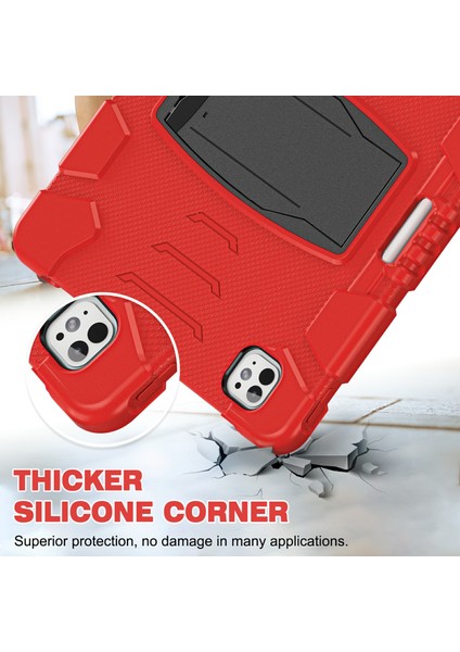 iPad Pro 13 (2024) Stand Case Pc Silikon yi Önleyici Tablet Kılıfı (Yurt Dışından)