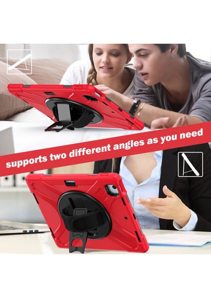 iPad Air 11 (2024) Omuz Askılı Tpu Pc Silikon Standı Tablet Kılıfı (Yurt Dışından) fırsatları