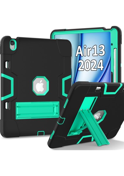 iPad Air 13 (2024) Silikon Pc stand nane i Tablet Kılıfı (Yurt Dışından)
