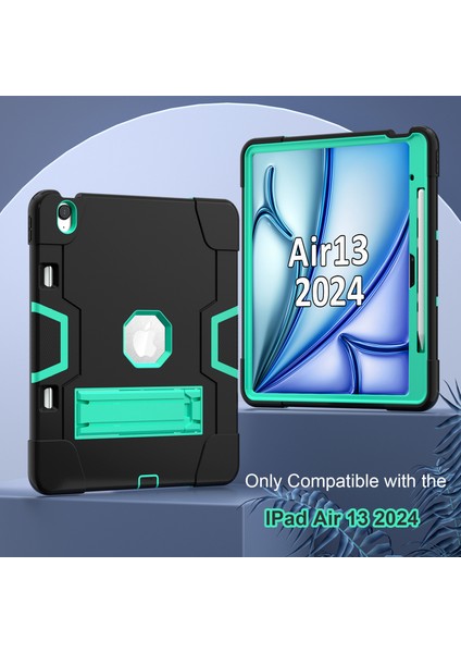 iPad Air 13 (2024) Silikon Pc stand nane i Tablet Kılıfı (Yurt Dışından)