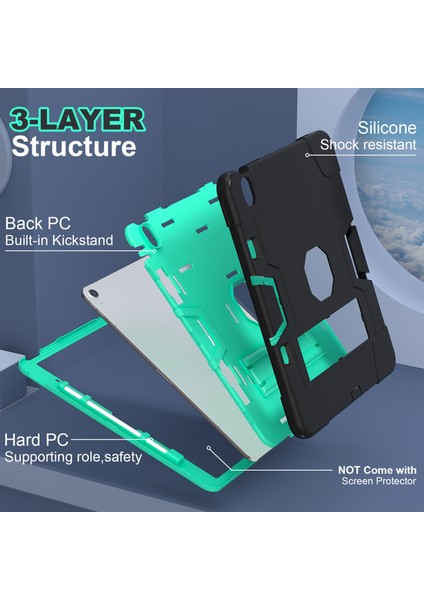 iPad Air 13 (2024) Silikon Pc stand nane i Tablet Kılıfı (Yurt Dışından)