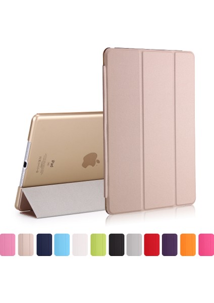 Çok Manyetik Üç Katlı Stand Akıllı Uyanık uyku Deri iPad 9.7 (2018 2017) Tablet Kılıfı (Yurt Dışından)