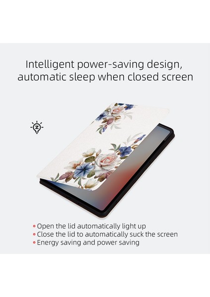 Apple iPad Pro 11 Stand Tamı Çiçek Folyo Flip Çizilmez Deri Koruyucu Gardenias Tablet Kılıfı (Yurt Dışından)