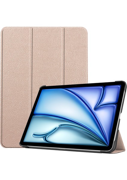 Forestl Digital iPad Air 11 (2024) Pu Deri Koruyucu Üç Katlı Stand Akıllı Tablet Kılıfı (Yurt Dışından)