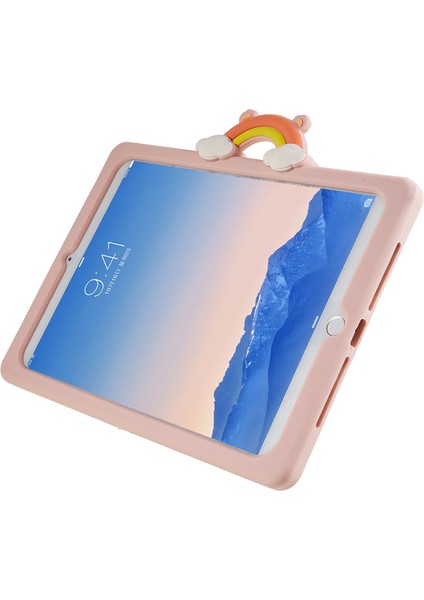 iPad Air (2013) AIR 2 ipad 9 7 Inç (2017 2018) Karikatür Ayı Döner Tekme Standı Pc Silikon Tablet Kılıfı (Yurt Dışından) indirimleri