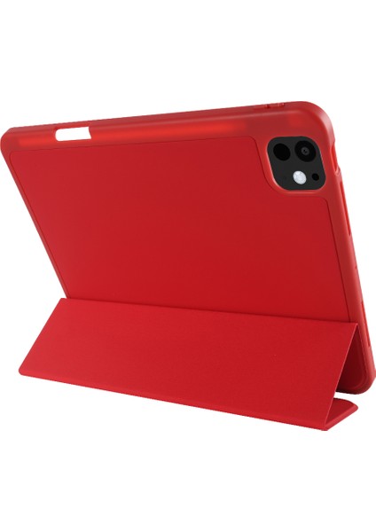 iPad Pro 13 (2024) Koruyucu Üç Katlı Stand Pu Deri Tablet Kılıfı (Yurt Dışından) fırsatları