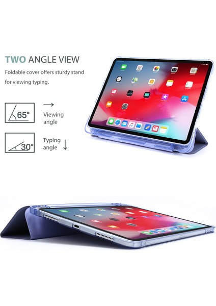 Tpu Pu Deri Standlı iPad Pro 11 Inç (2021) Akıllı Tablet Kılıfı (Yurt Dışından)