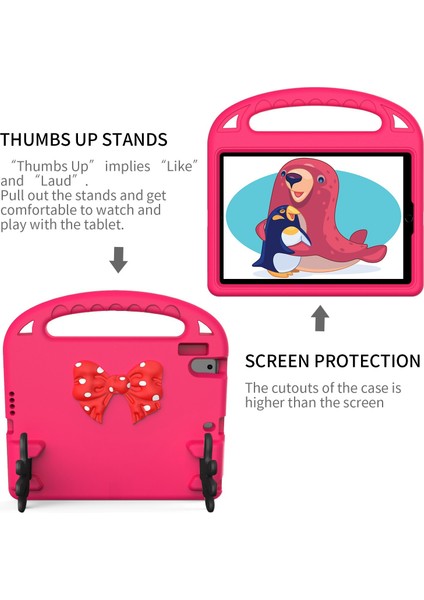iPad 9 7 Inç (2017 2018) Koruyucu Palmiye Şekli Standı El Tutma Tablet Kılıfı (Yurt Dışından)