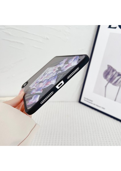 iPad Mini (2021) Cilt Dokunuşlu Desen Baskı Yasemin Tablet Kılıfı (Yurt Dışından)