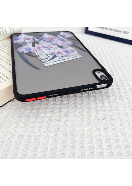 iPad Mini (2021) Cilt Dokunuşlu Desen Baskı Yasemin Tablet Kılıfı (Yurt Dışından)