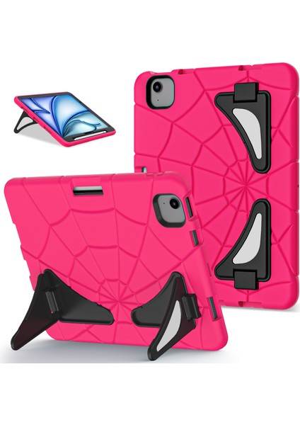 iPad Air 11 (2024) Stand Case Silikon Pc Tablet Kılıfı (Yurt Dışından)
