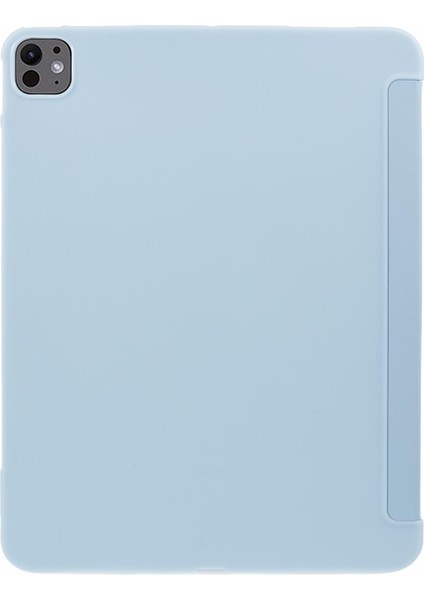 iPad Pro 11 (2024) Deri Petek Tpu Üç Katlı Stand Tablet Kılıfı (Yurt Dışından)