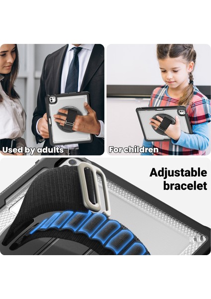 iPad Pro 13 (2024) Pc Tpu Isı Dağılımı Dönen stand Tablet Kılıfı (Yurt Dışından)