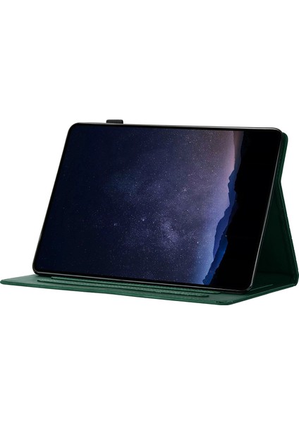iPad Air (2020 2022) Petek Baskılı Kart Yuvalı Deri Tablet Kılıfı (Yurt Dışından)