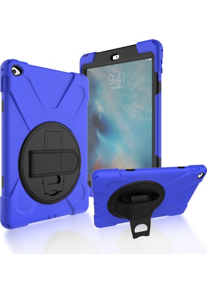 Apple iPad Air 2 X Shape Pc Tpu Kabuğu 360 Derece Dönebilen stand Tablet Kılıfı (Yurt Dışından)