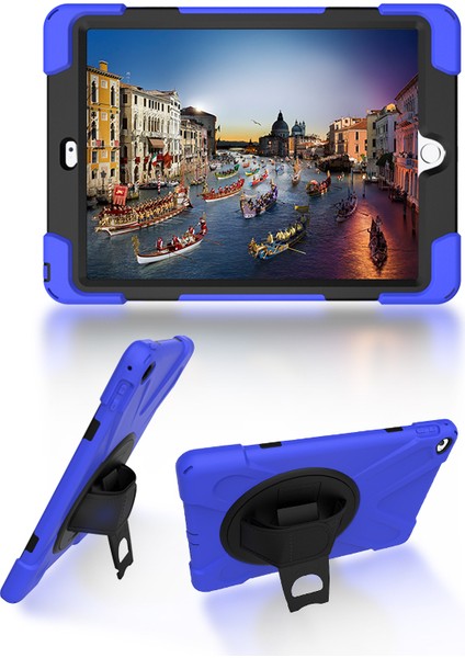Apple iPad Air 2 X Shape Pc Tpu Kabuğu 360 Derece Dönebilen stand Tablet Kılıfı (Yurt Dışından)
