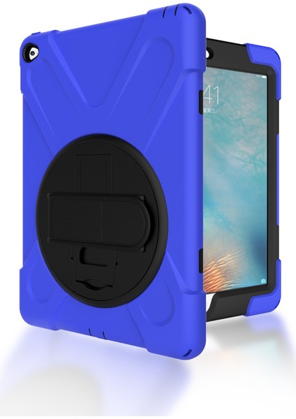 Apple iPad Air 2 X Shape Pc Tpu Kabuğu 360 Derece Dönebilen stand Tablet Kılıfı (Yurt Dışından)