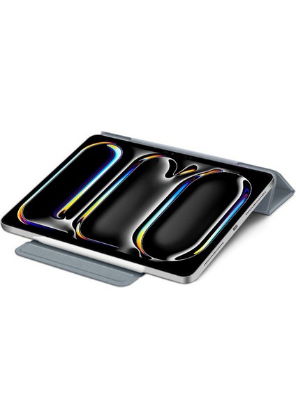 iPad Pro 13 (2024) Pu Deri Koruyucu Manyetik Toka Standı Tablet Kılıfı (Yurt Dışından)