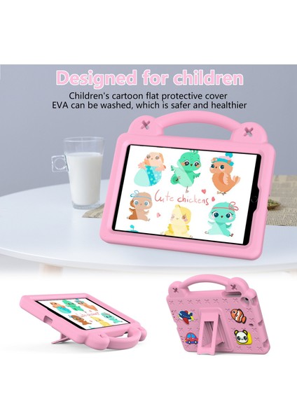 iPad Mini (2019) 7 9 Inç ipad Mini 4 3 2 1 Düşmeye Dayanıklı Tekme Standı El Tutacağı Çizilmez Koruyucu Tablet Kılıfı (Yurt Dışından)