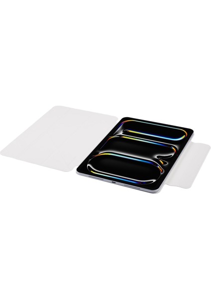 iPad Pro 11 (2024) Origami Standı Manyetik Pu Deri Desenli Baskılı Kar Dağı Tablet Kılıfı (Yurt Dışından) modelleri