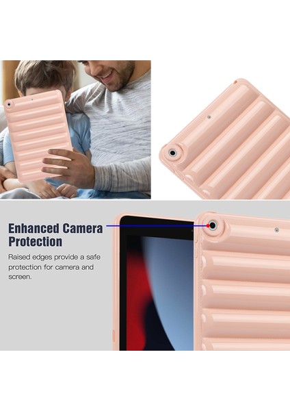 iPad 10.2 (2019 2020 2021) Koruyucu Aşağı Ceket Doku Yumuşak Tpu Tablet Kılıfı (Yurt Dışından)