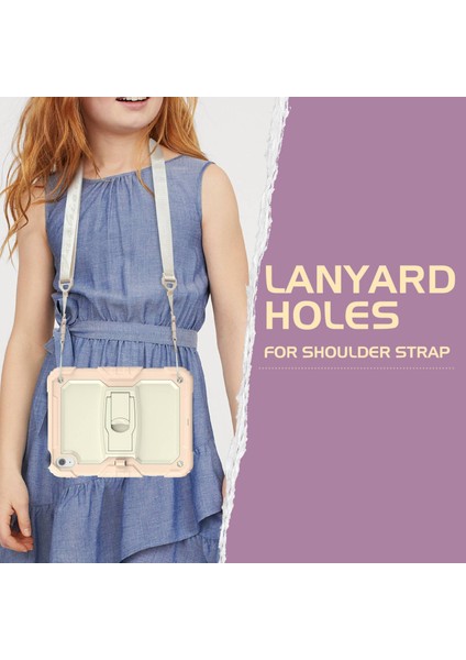 iPad 10.9 (2022) IPAD 10. Nesil Silikon Pc Koruyucu Görünmez Braket Standı Omuz Askısı ile Tablet Kılıfı (Yurt Dışından) fırsatları