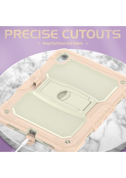 iPad 10.9 (2022) IPAD 10. Nesil Silikon Pc Koruyucu Görünmez Braket Standı Omuz Askısı ile Tablet Kılıfı (Yurt Dışından) indirimleri