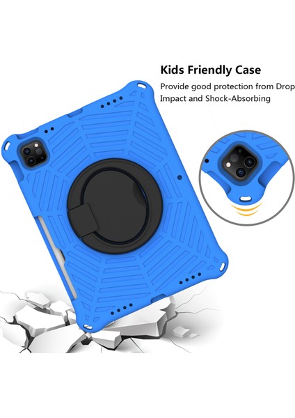 iPad Pro 11 Inç Örümcek Ağı Dokusu Tekme Standı Omuz Askılı El Kavrama Tablet Kılıfı (Yurt Dışından) modelleri