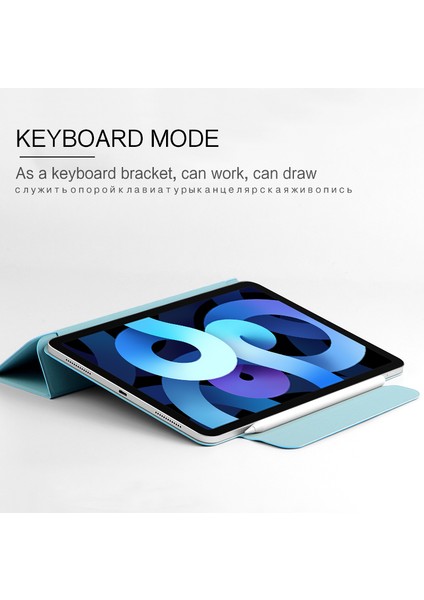 iPad Air (2020 2022) Kalınlaştırılmış Güçlü Mıknatıslı Çerçevesiz Deri Tablet Kılıfı (Yurt Dışından)