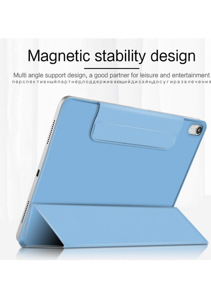 iPad Air (2020 2022) Kalınlaştırılmış Güçlü Mıknatıslı Çerçevesiz Deri Tablet Kılıfı (Yurt Dışından)
