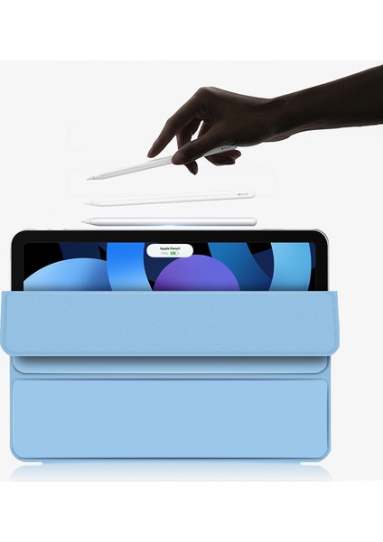 iPad Air (2020 2022) Kalınlaştırılmış Güçlü Mıknatıslı Çerçevesiz Deri Tablet Kılıfı (Yurt Dışından)