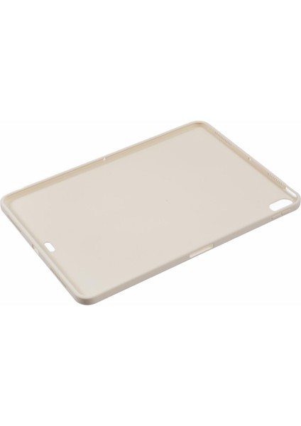 iPad Air 11 (2024) IPAD Air (2022 2020) Yumuşak Tpu Arka Bej Tablet Kılıfı (Yurt Dışından)