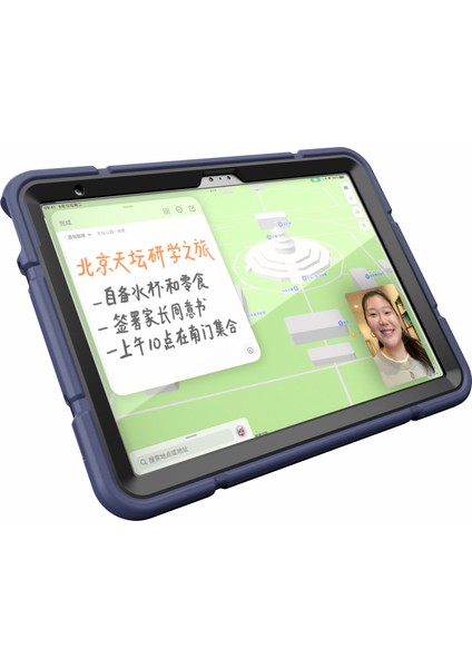 iPad 10.9 (2022) Standı Tpu Pc Kaymaz Koruyucu Lacivert Tablet Kılıfı (Yurt Dışından) modelleri