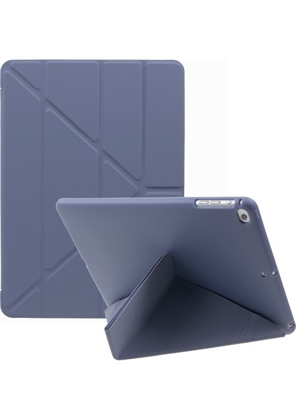 iPad 9.7 (2018 2017) Akıllı Pu Deri Tpu Origami Standı Lavanta Tablet Kılıfı (Yurt Dışından)