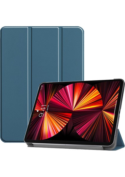 Üç Katlı Stand Folyo Koruyucu iPad Pro 11 (2022 2021 2020) Otomatik Uyandırma uyku ile Tablet Kılıfı (Yurt Dışından)