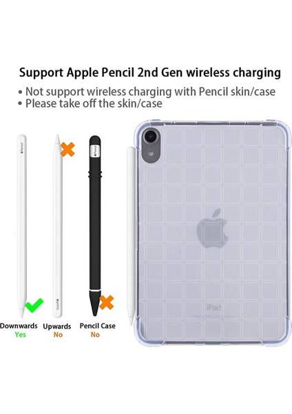 iPad 10.9 (2022) Degrade Renk Yumuşak Tpu Kalınlaşmış Dört Köşe Koruyucu Mat Tablet Kılıfı (Yurt Dışından)