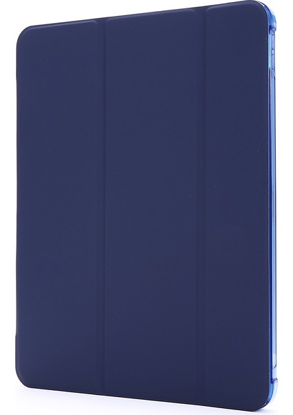 iPad Pro 12.9 (2022 2021 2020 2018) Kalem Yuvalı Üç Katlı Stand Deri Koruyucu Tablet Kılıfı (Yurt Dışından)
