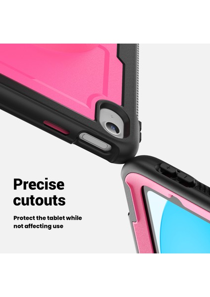 iPad 10.9 (2022 A2696) El Kayışı Tekme Standı Pc Tpu Düşmeye Dayanıklı Tablet Kılıfı (Yurt Dışından)