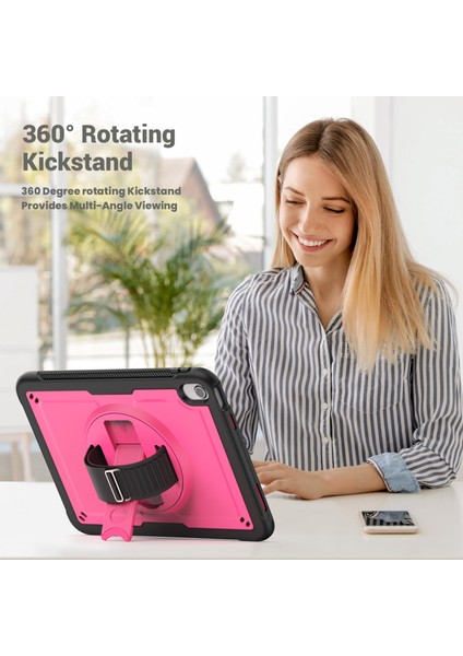 iPad 10.9 (2022 A2696) El Kayışı Tekme Standı Pc Tpu Düşmeye Dayanıklı Tablet Kılıfı (Yurt Dışından)