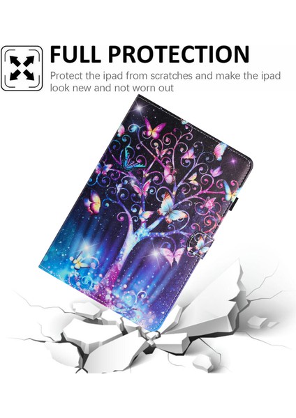 iPad Pro 11 (2020 2021 2022) AIR (2020 2022) Deri Kart Yuvası Meteor Tablet Kılıfı (Yurt Dışından)